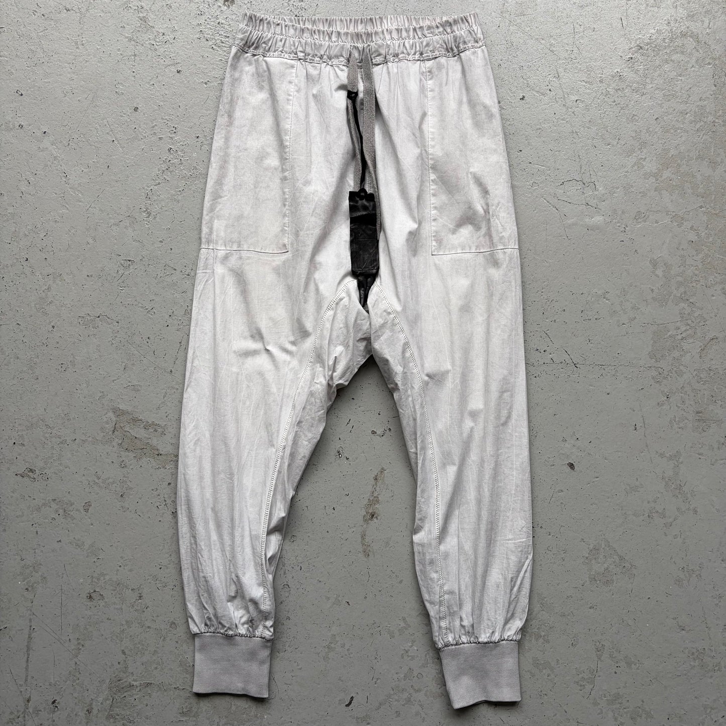 Isaac Sellam SS23 Light Grey Cotton Jogger Pants (M)
