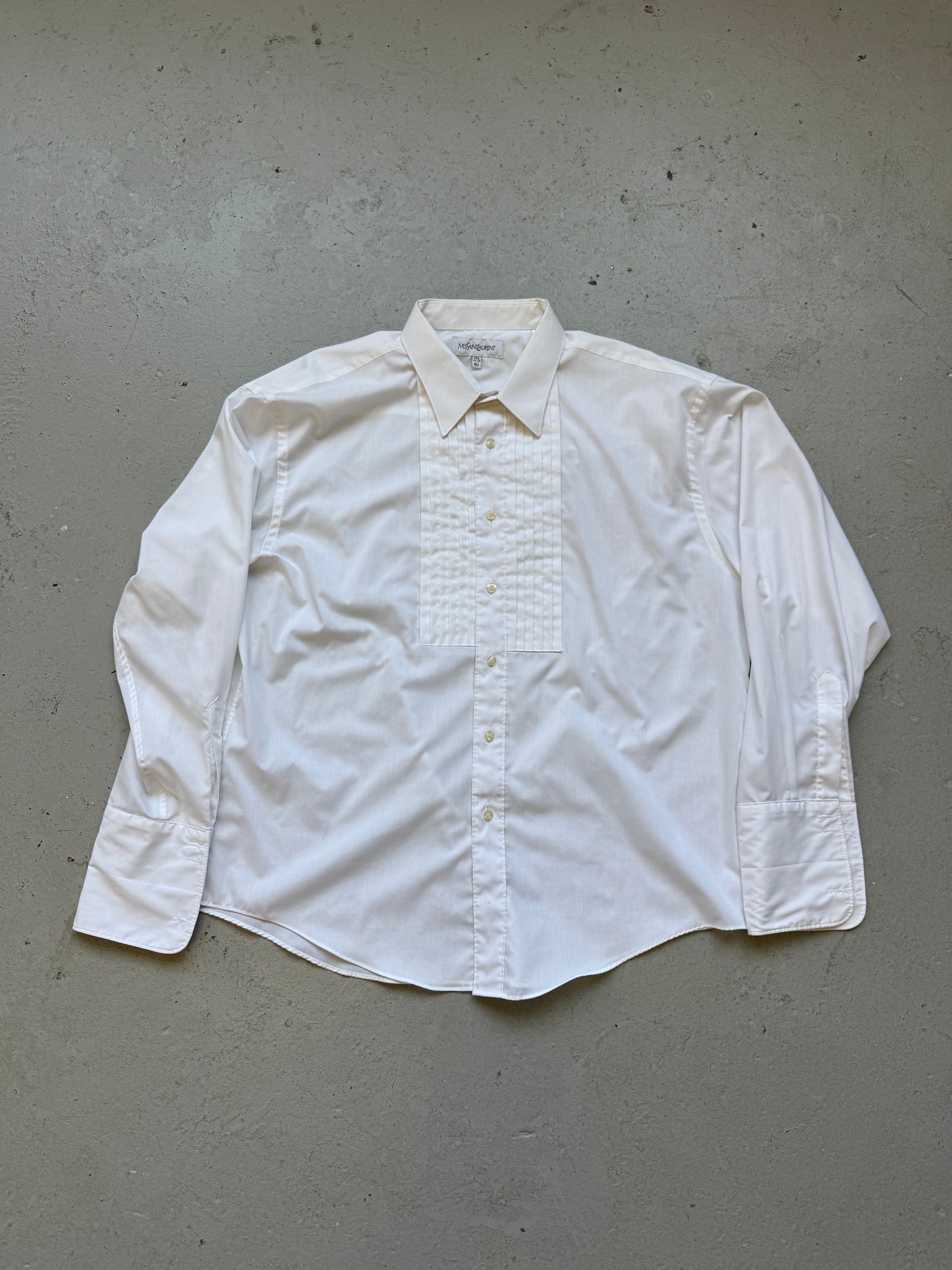 Yves Saint Laurent White Button Up (XL)