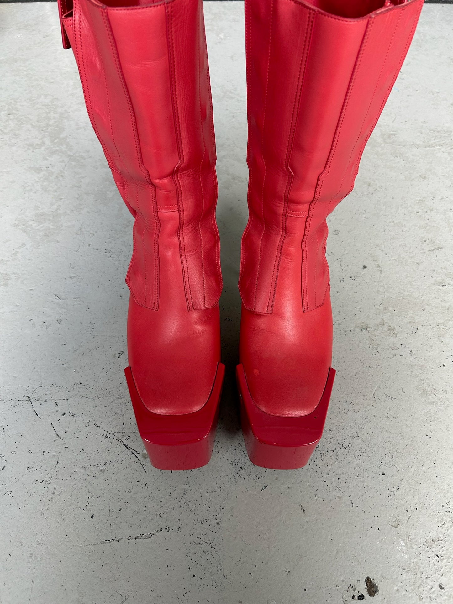 Rick Owens FOGACHINE SS22 Fog Pocket Beveled Kiss Heels (43.5)