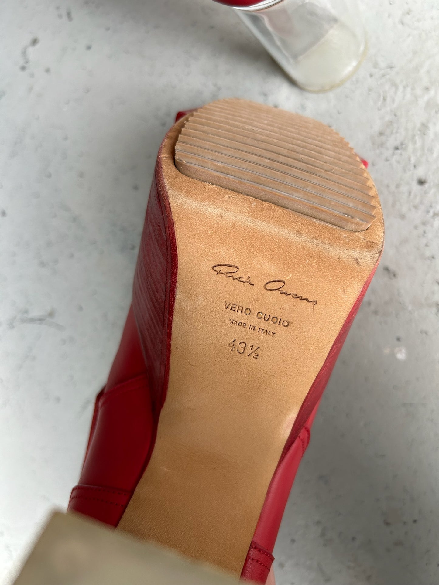 Rick Owens FOGACHINE SS22 Fog Pocket Beveled Kiss Heels (43.5)