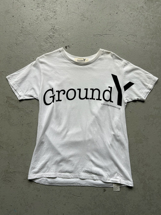 Yohji Yamamoto Ground Y White Logo Short Sleeve (4)