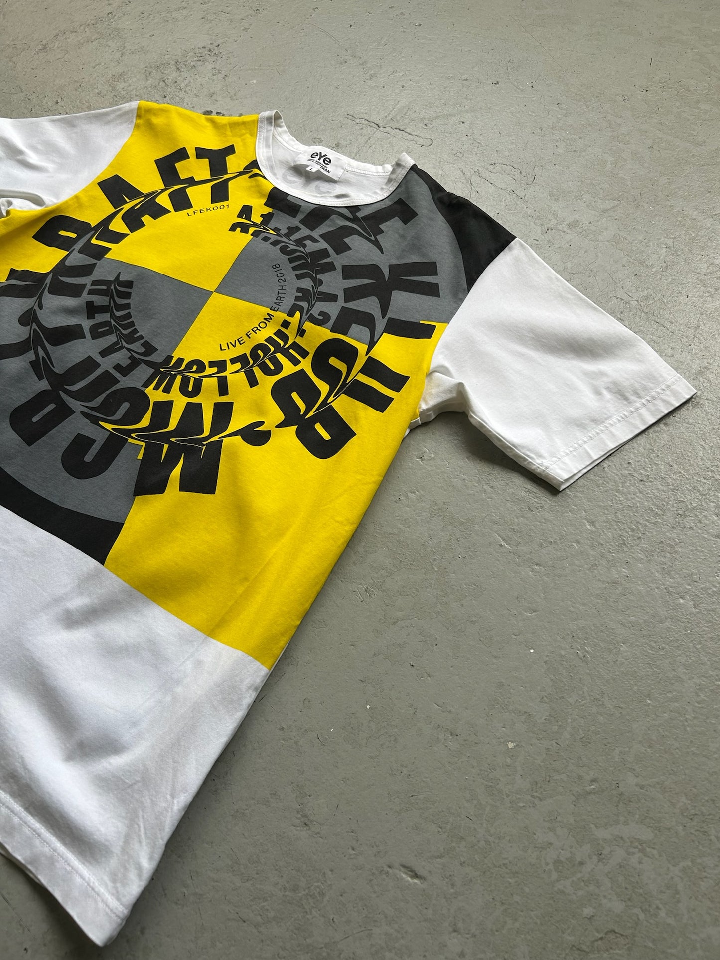 Junya Watanabe Comme Des Garcons Man eYe 2018 Black & Yellow Short Sleeve (L)