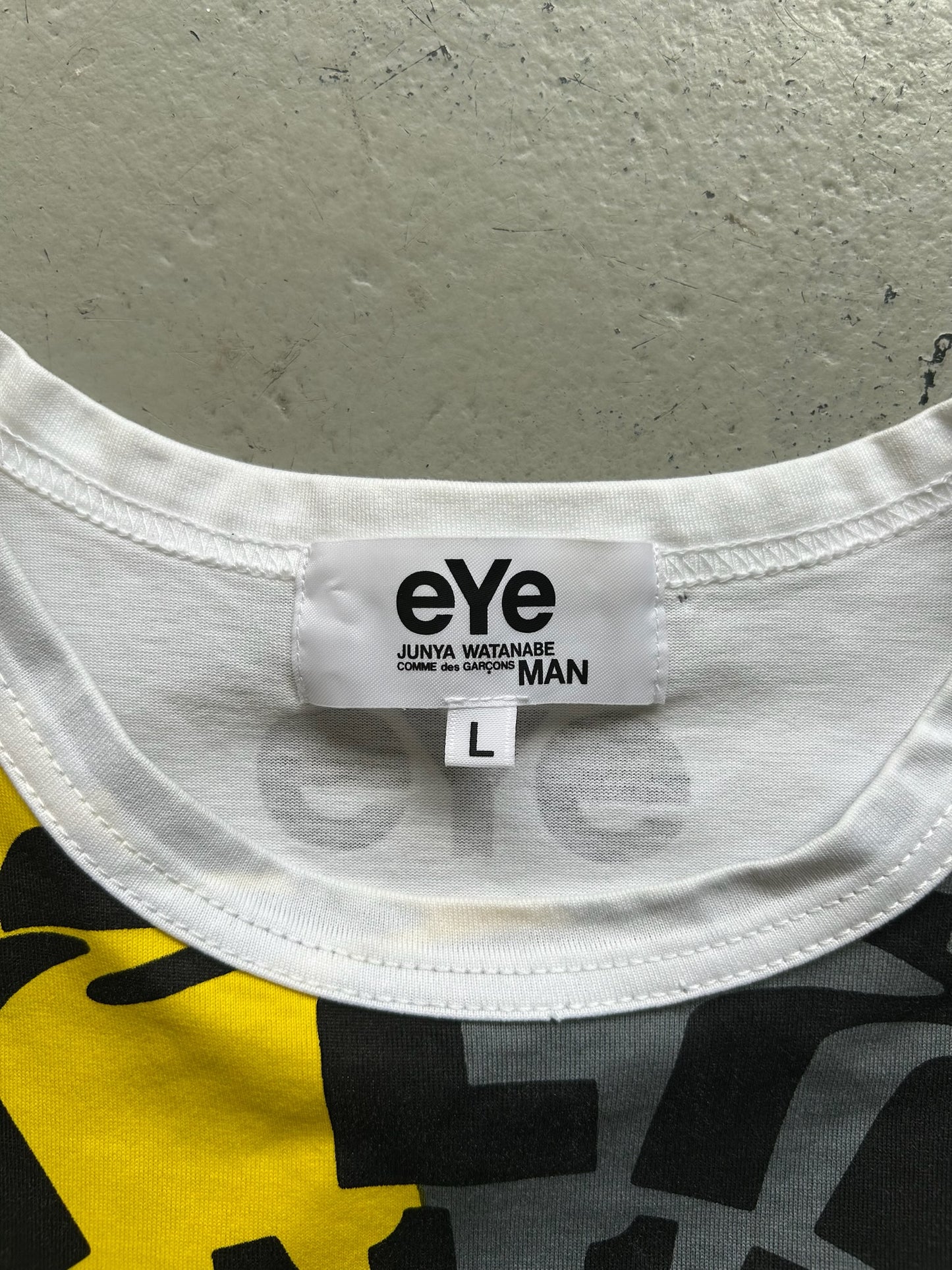 Junya Watanabe Comme Des Garcons Man eYe 2018 Black & Yellow Short Sleeve (L)