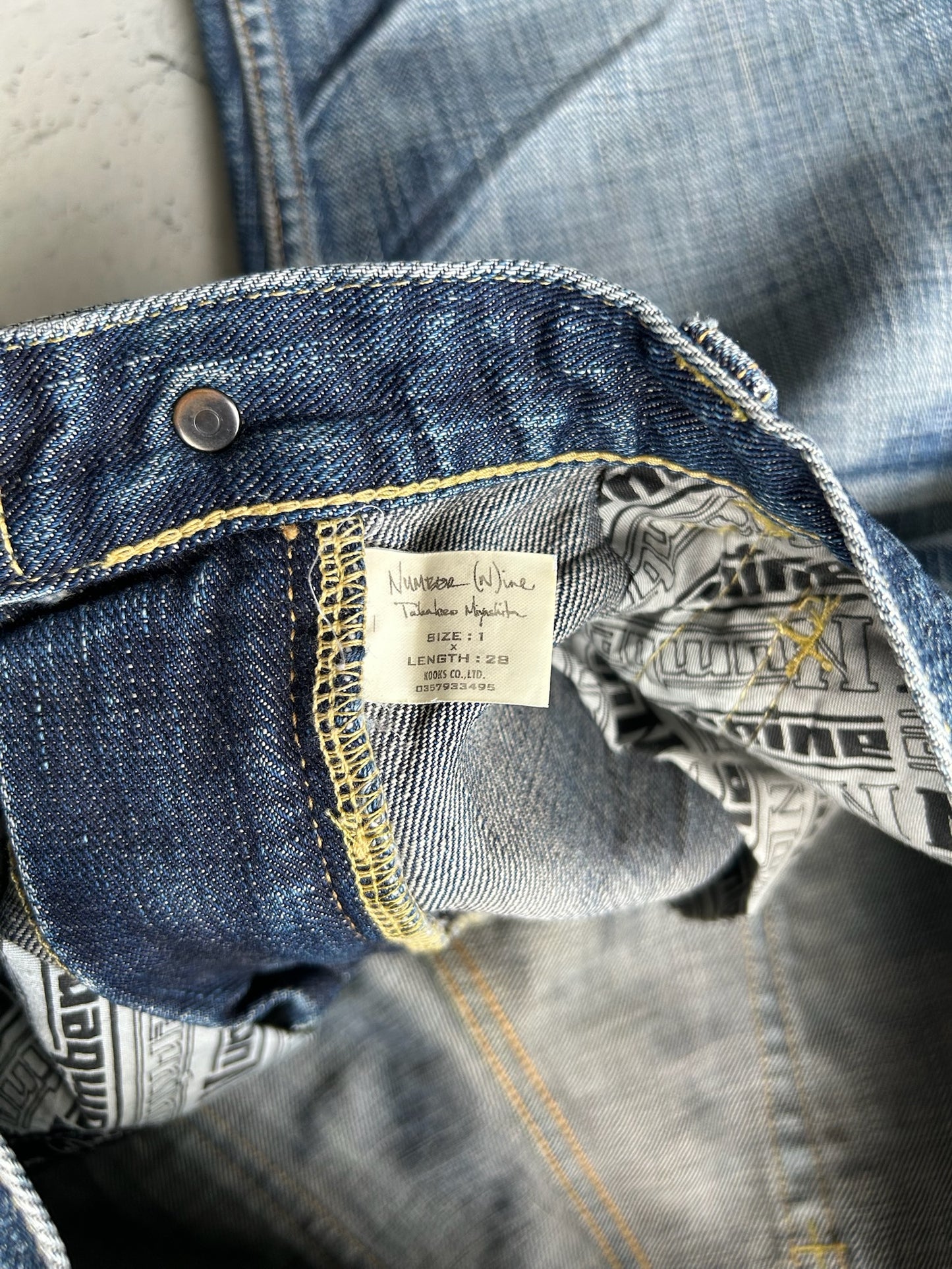 Number Nine SS05 Nightcrawler Denim (1)