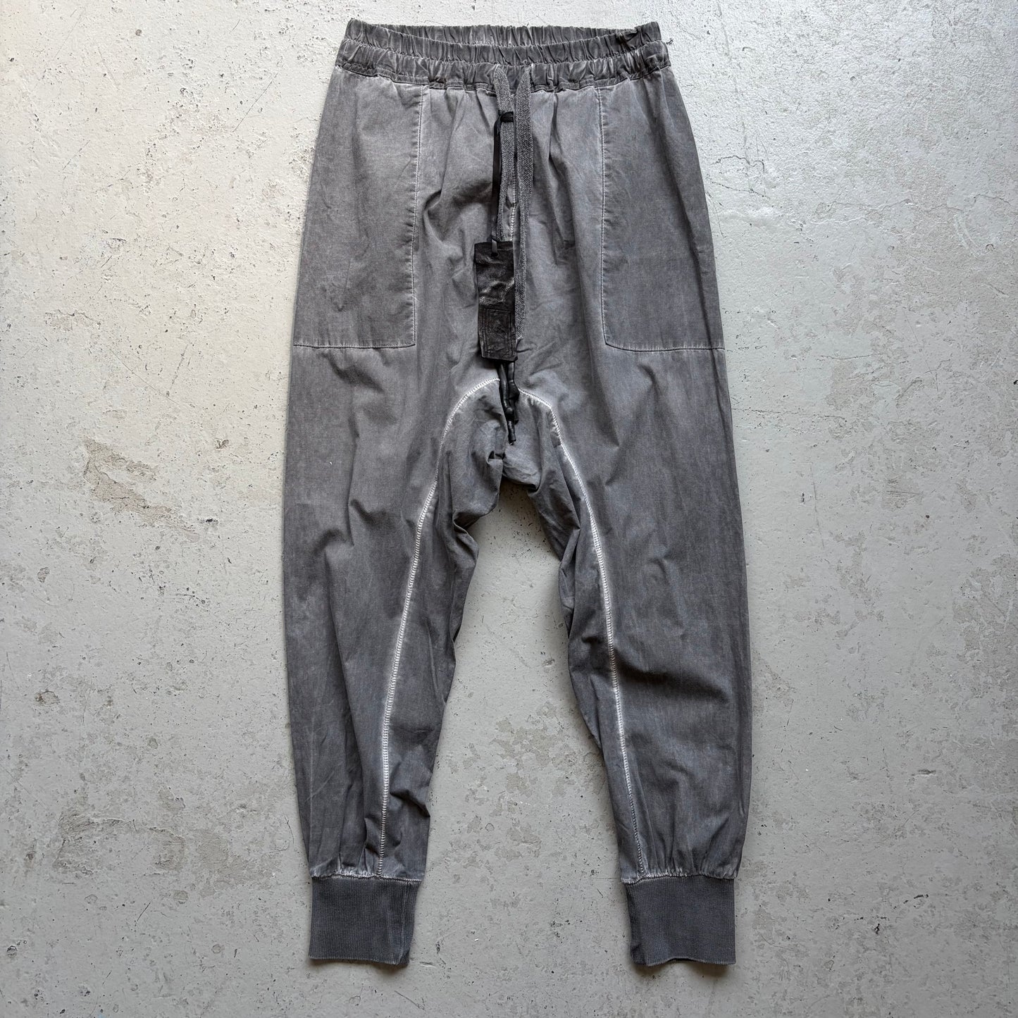 Isaac Sellam SS23 Dark Grey Cotton Jogger Pants (M)