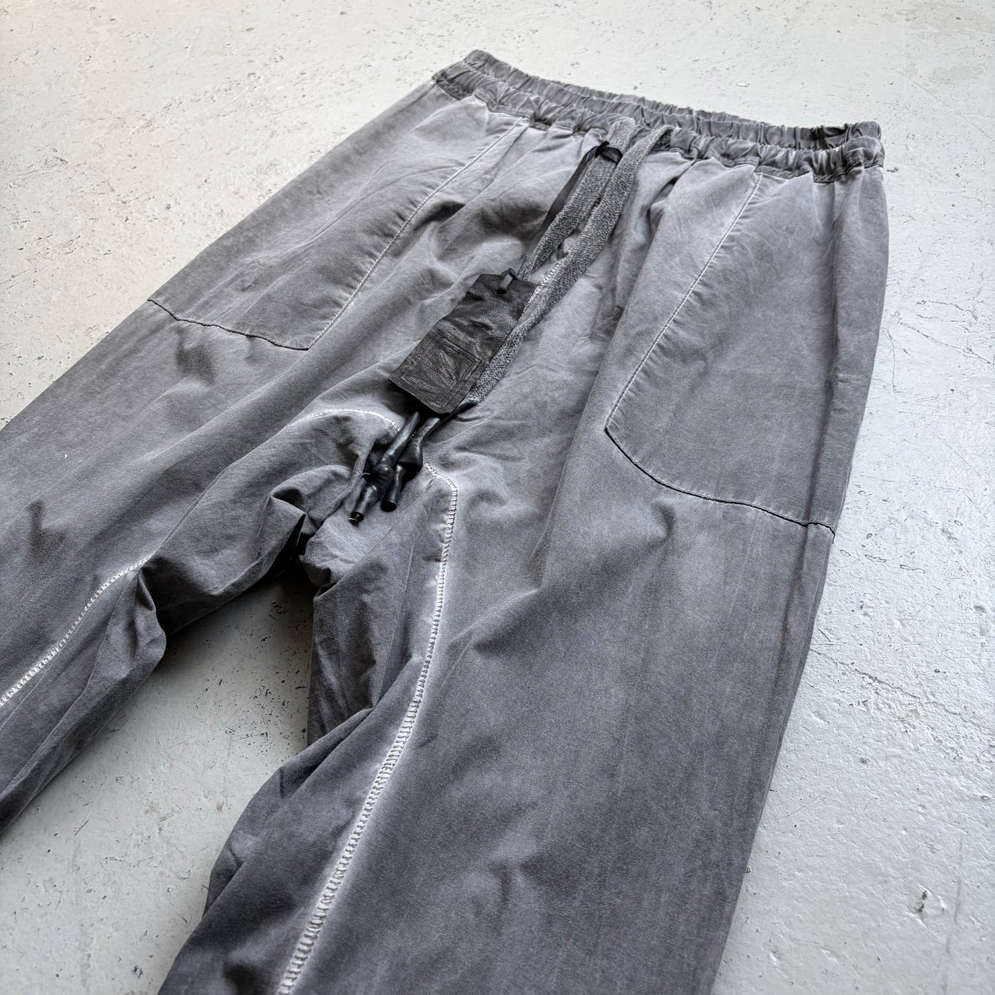 Isaac Sellam SS23 Dark Grey Cotton Jogger Pants (M)