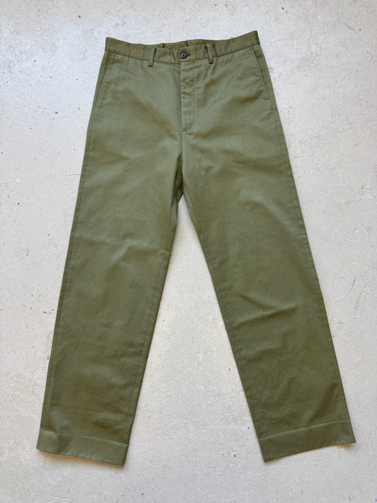 Balenciaga Paris Olive Trousers (44)