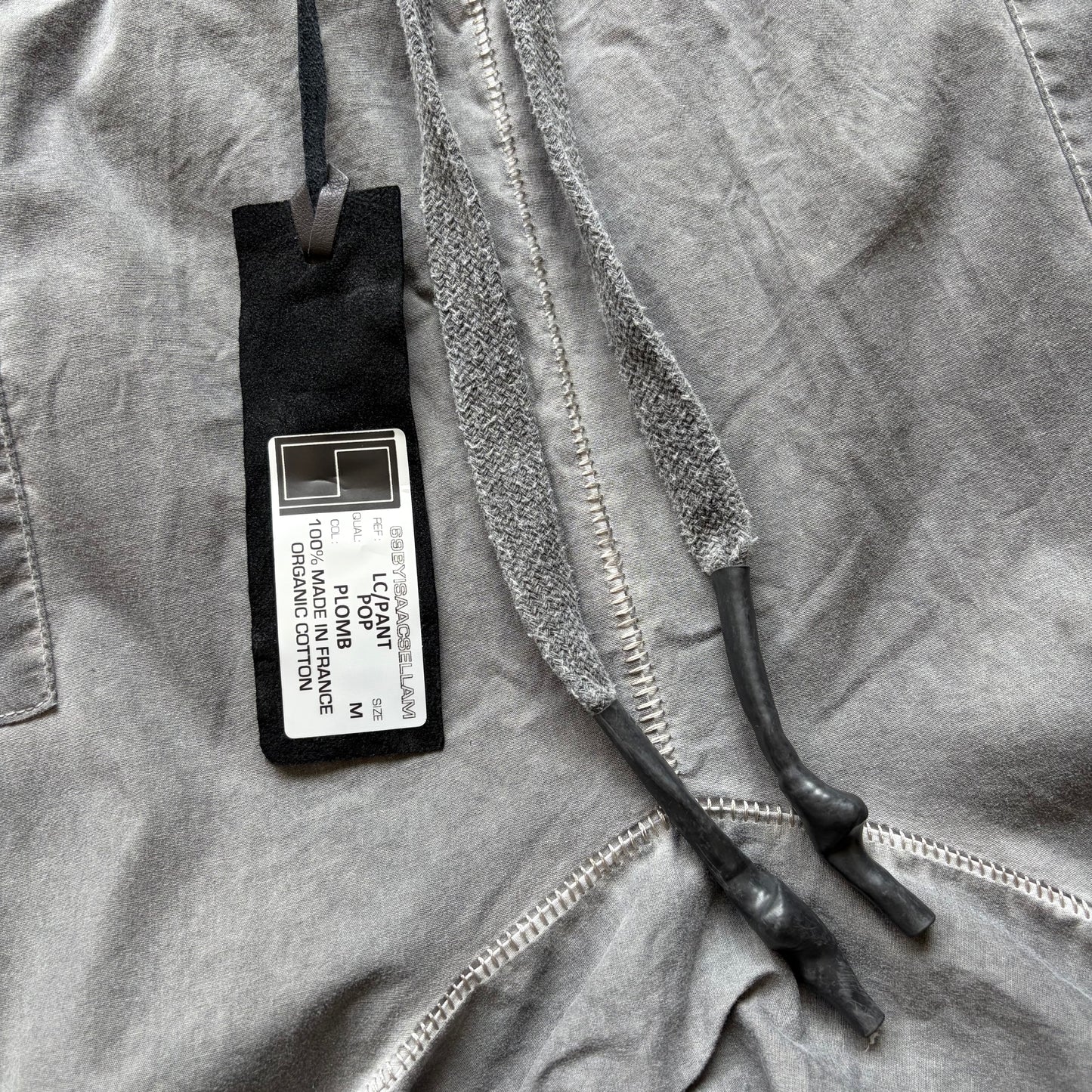 Isaac Sellam SS23 Dark Grey Cotton Jogger Pants (M)