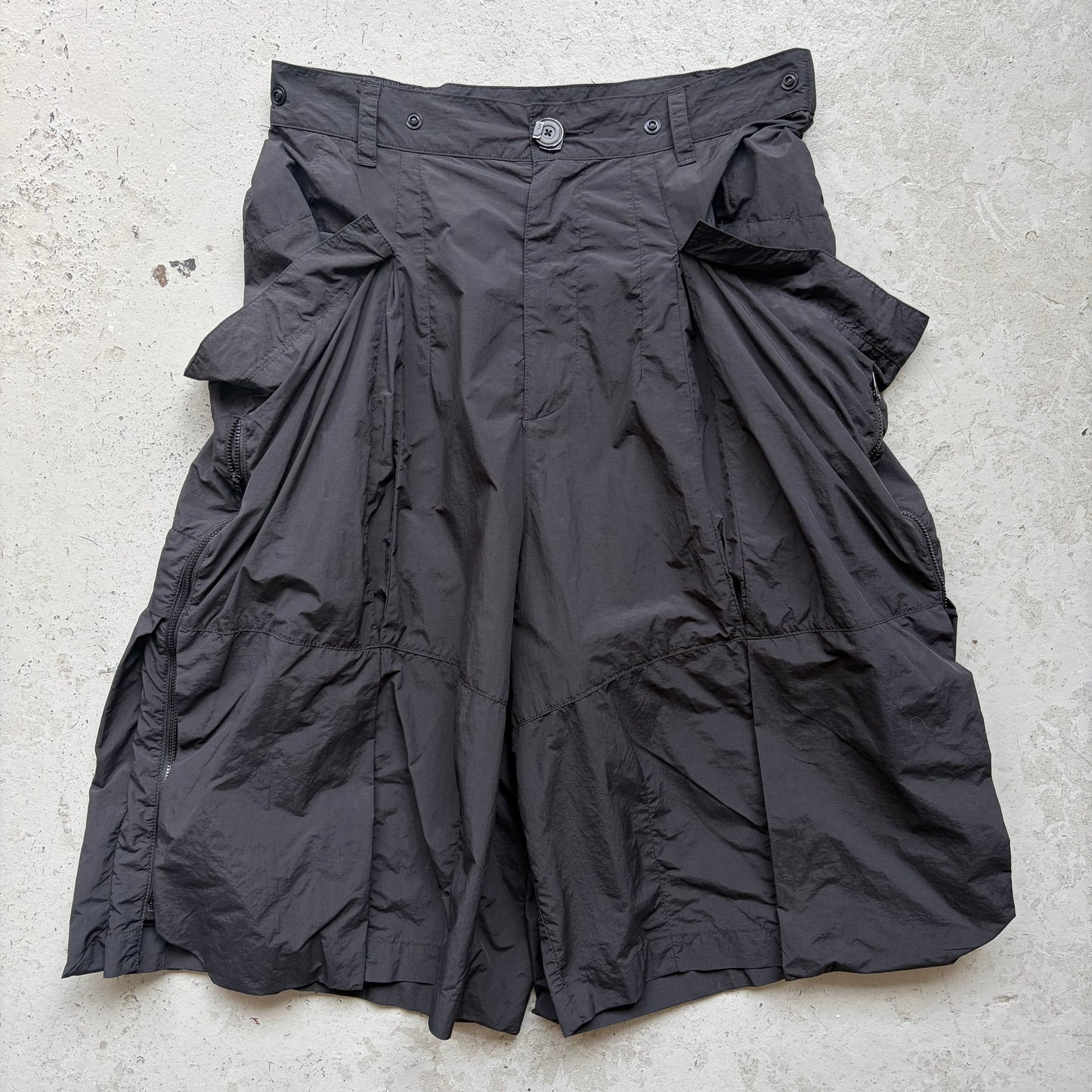 Archival Black Nylon Shorts (M)