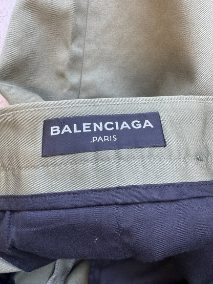 Balenciaga Paris Olive Trousers (44)