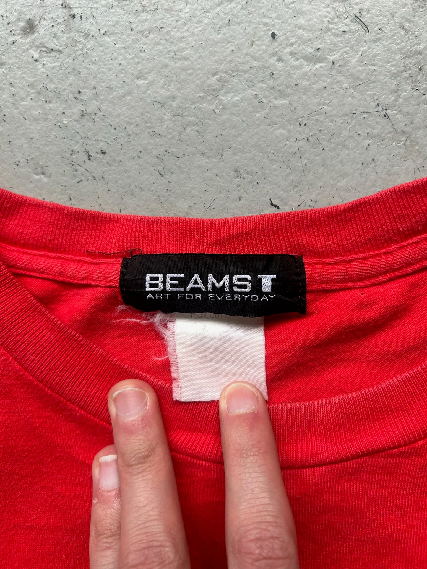 Beams X Evangelion Red Logo Short Sleeve (L)