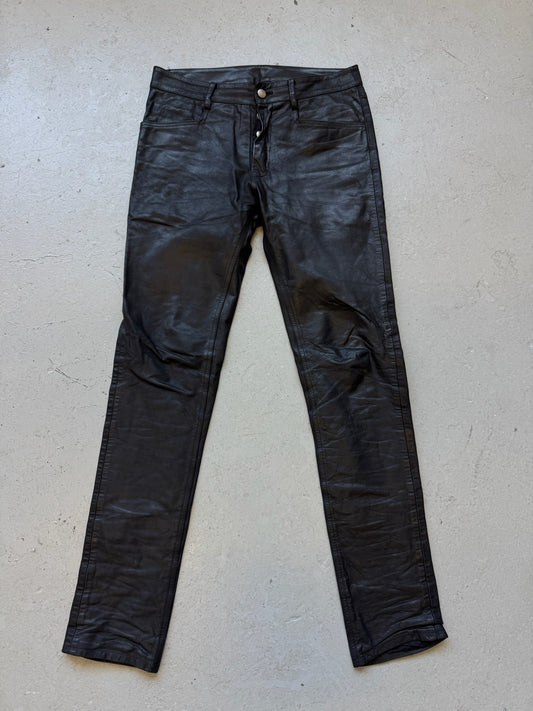 Rick Owens FW22 Strobe Leather Bottoms (46)