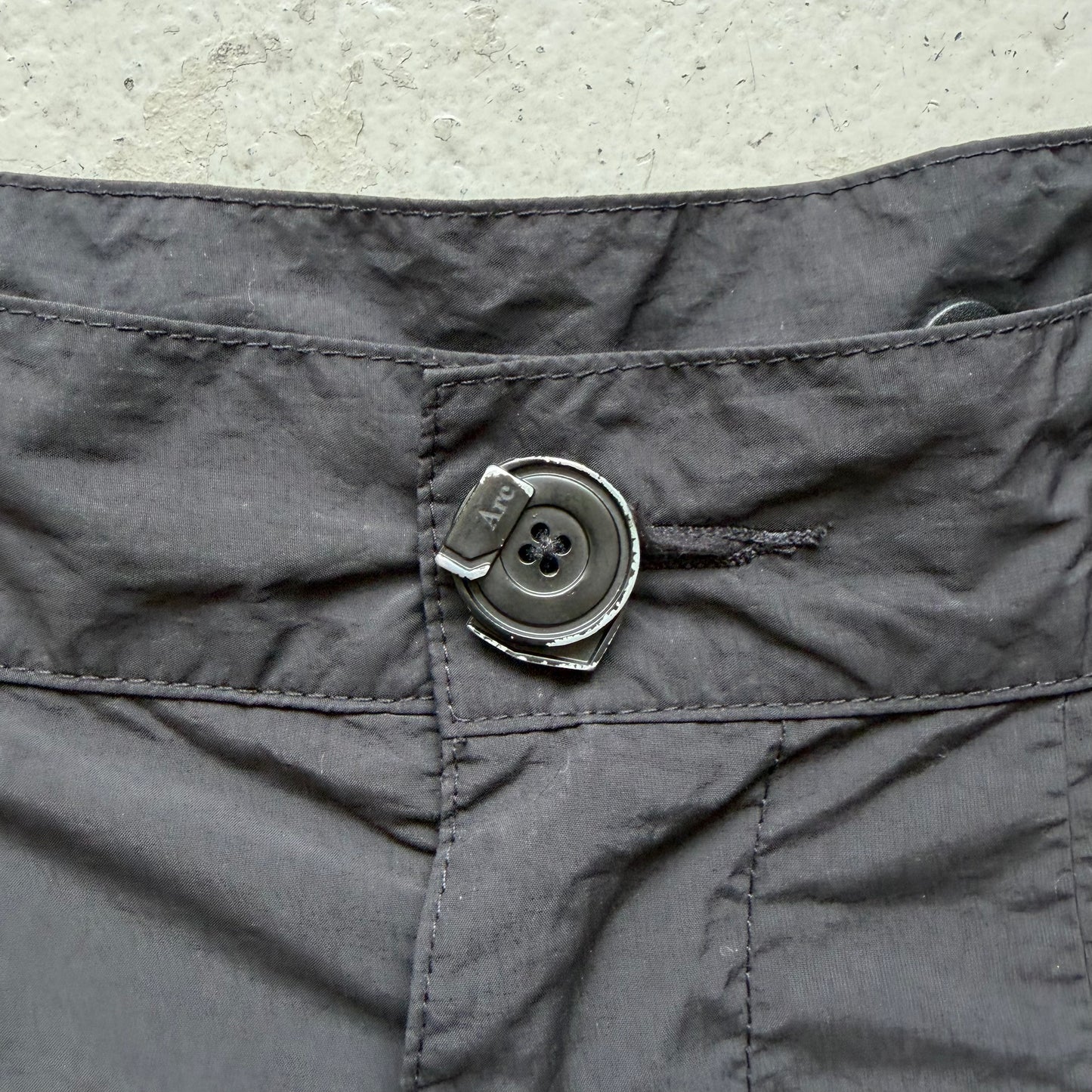 Archival Black Nylon Shorts (M)