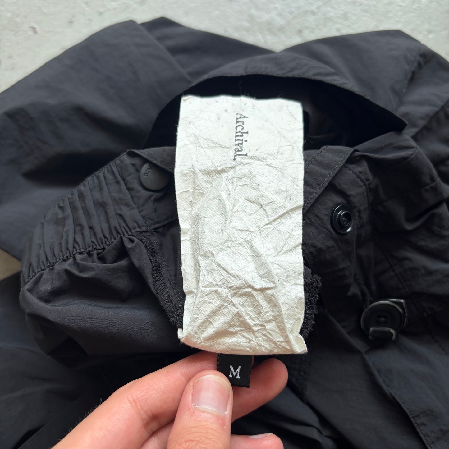 Archival Black Nylon Shorts (M)