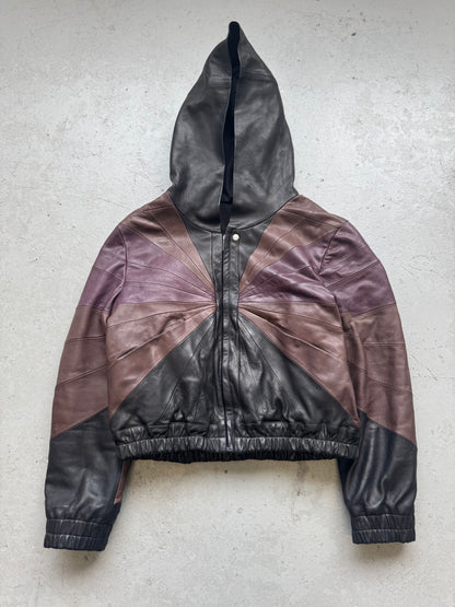 Rick Owens FW23 Luxor Leather Hooded Heavy Jacket (56)