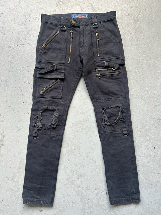 Blackmeans Denim Zipper Biker Bottoms (2)