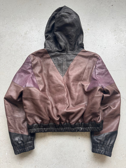 Rick Owens FW23 Luxor Leather Hooded Heavy Jacket (56)