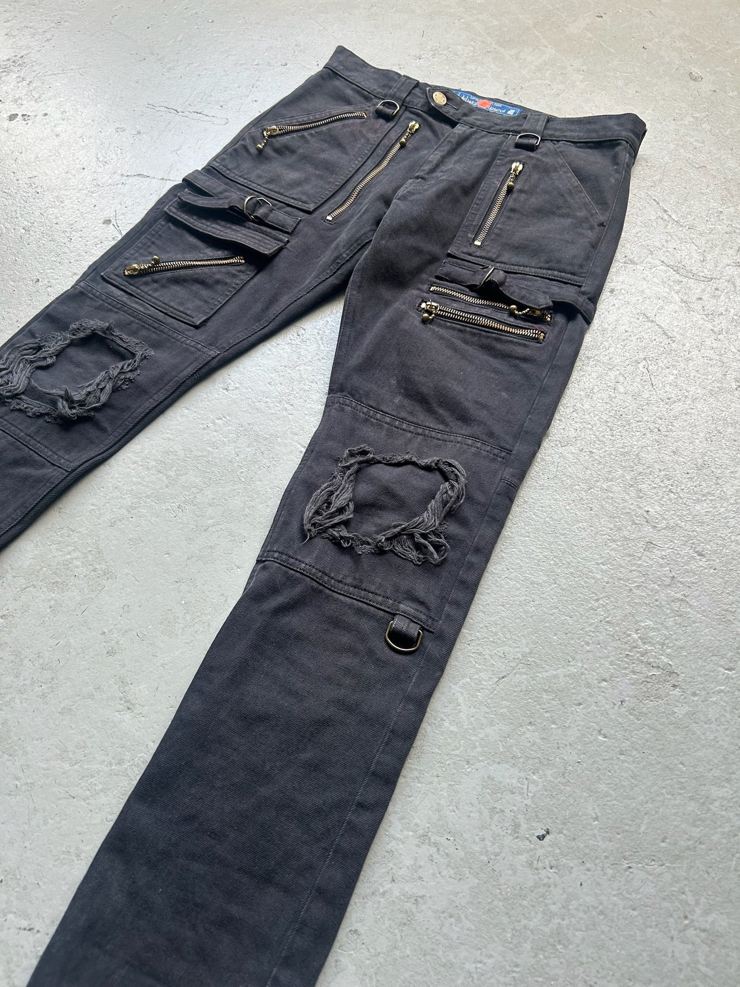 Blackmeans Denim Zipper Biker Bottoms (2)