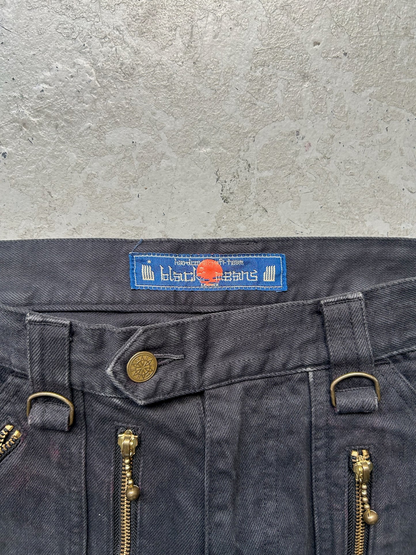 Blackmeans Denim Zipper Biker Bottoms (2)