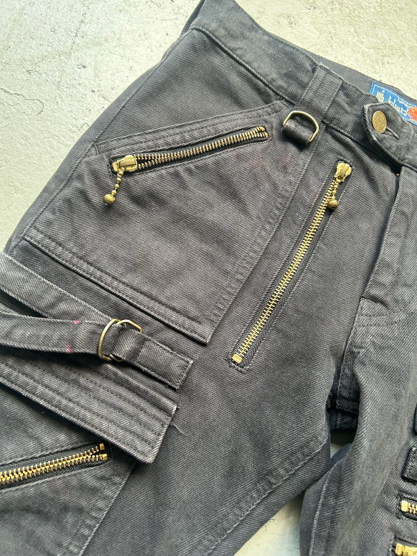 Blackmeans Denim Zipper Biker Bottoms (2)