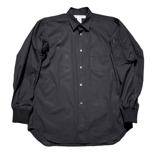 Comme Des Garcons Shirt Button Up MA-1 Bomber Sleeve Shirt (S)