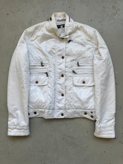 Dolce & Gabbana White Nylon Multi Pocket Jacket (42)