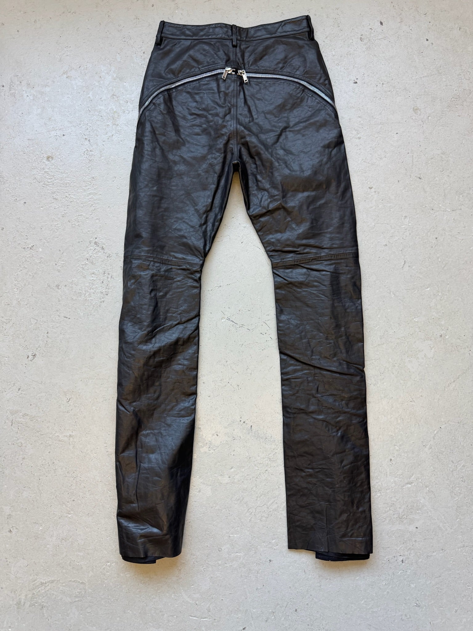 Rick Owens Edfu SS23 Grained Lamb Leather Bolan Banana Cut (30