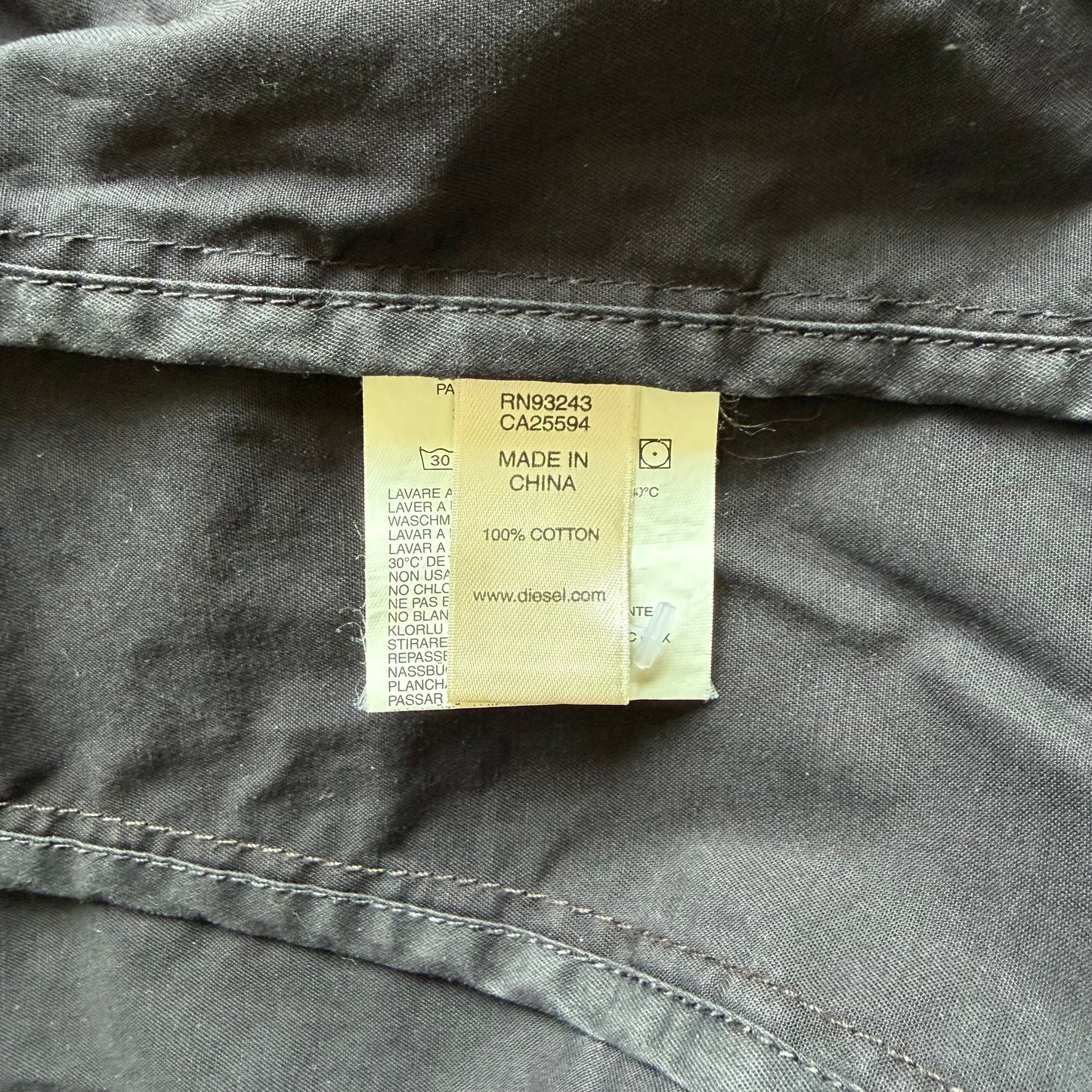 Diesel Black Cargo Vest (M)