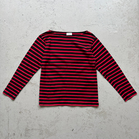 Saint Laurent Paris 2015 Black & Red Striped Long Sleeve (S)