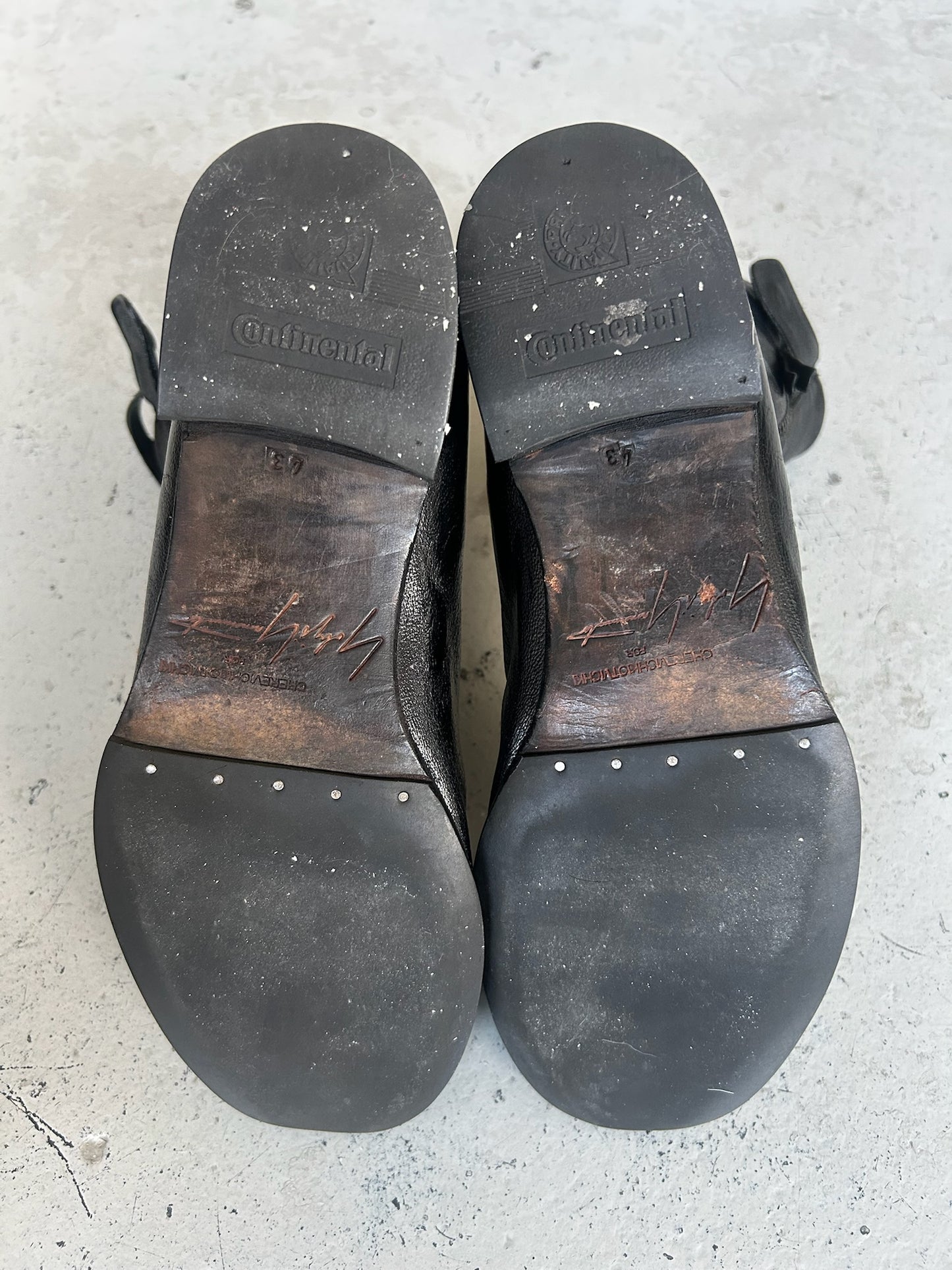 Yohji Yamamoto x Cherevichkiotvichki 2017 Black Leather Zip Boots (43)