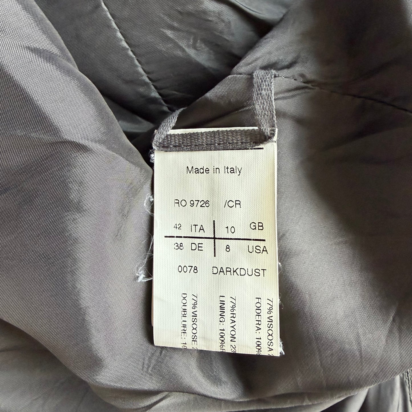 Rick Owens FW12 Mountain Darkdust Jacket (42)