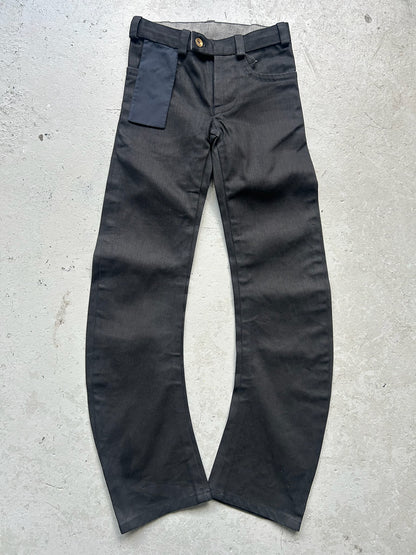 Denis Simachev Black J Cut Denim (44)