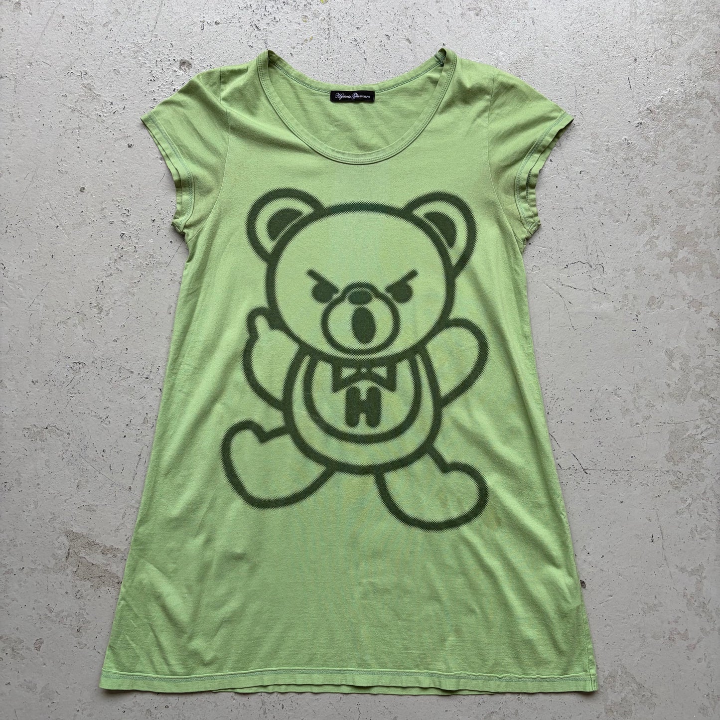 Hysteric Glamour Mint Green Bear Shirt Dress (Free)