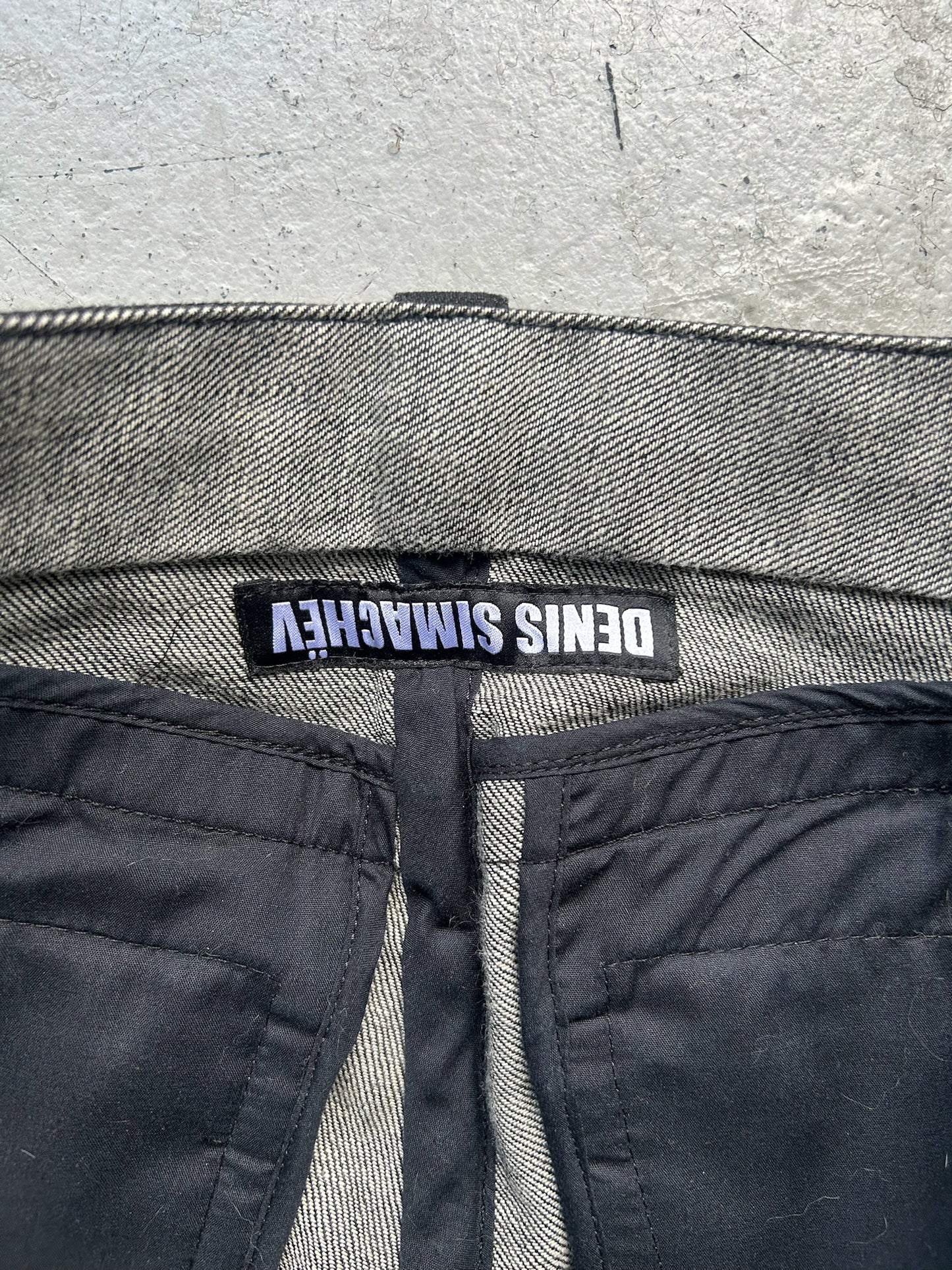 Denis Simachev Black J Cut Denim (44)