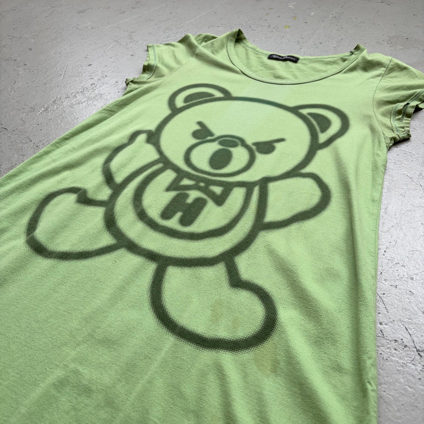 Hysteric Glamour Mint Green Bear Shirt Dress (Free)