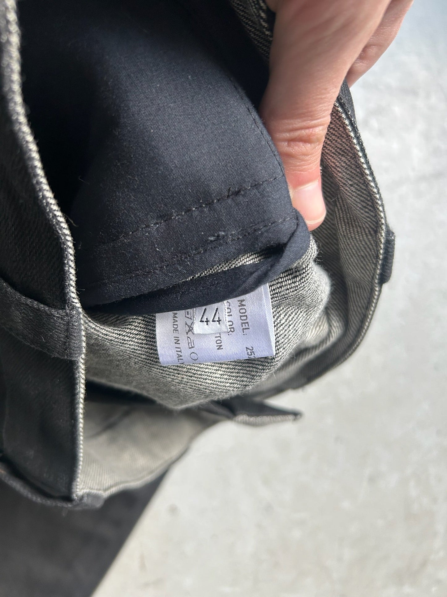 Denis Simachev Black J Cut Denim (44)