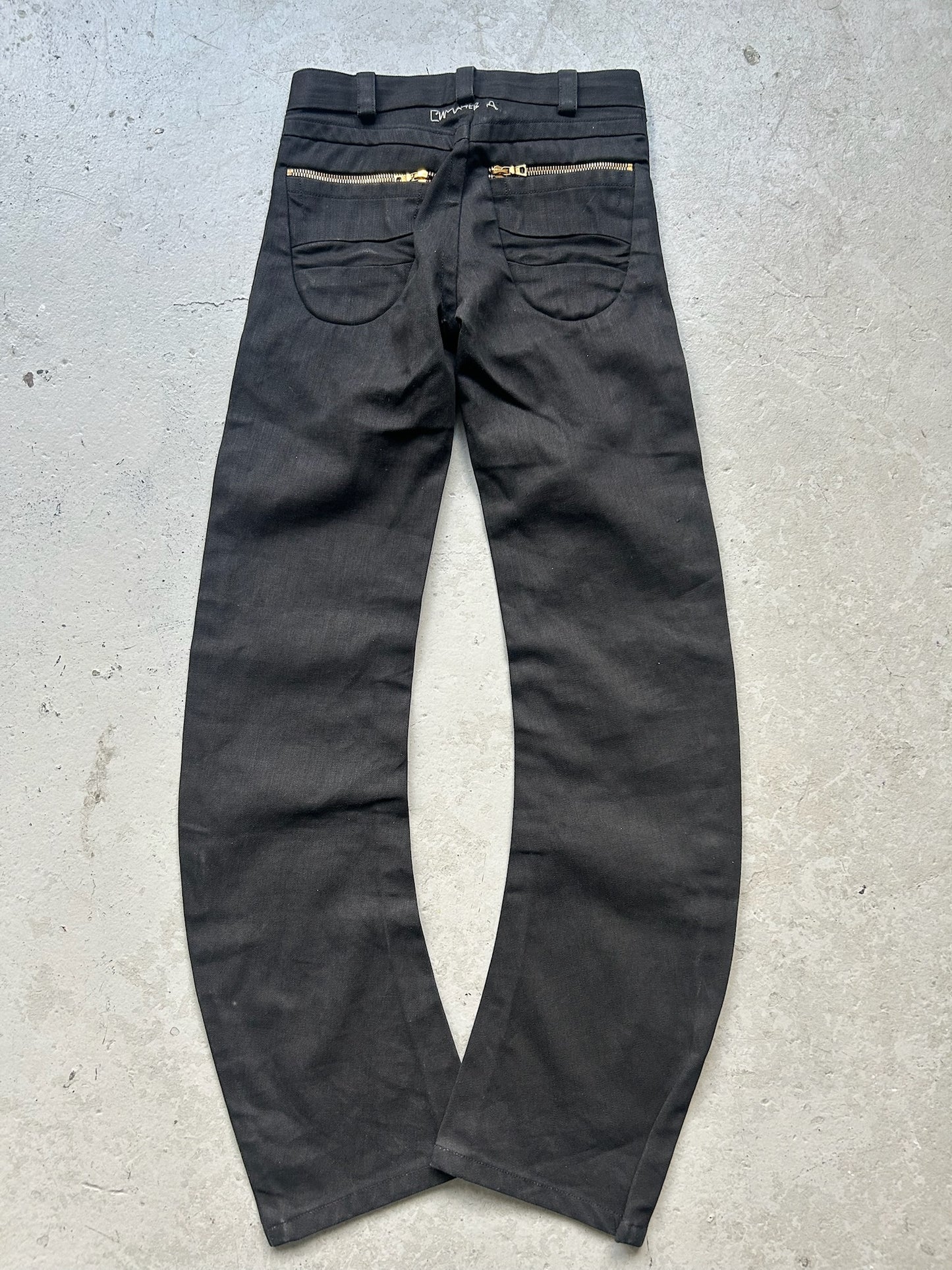 Denis Simachev Black J Cut Denim (44)
