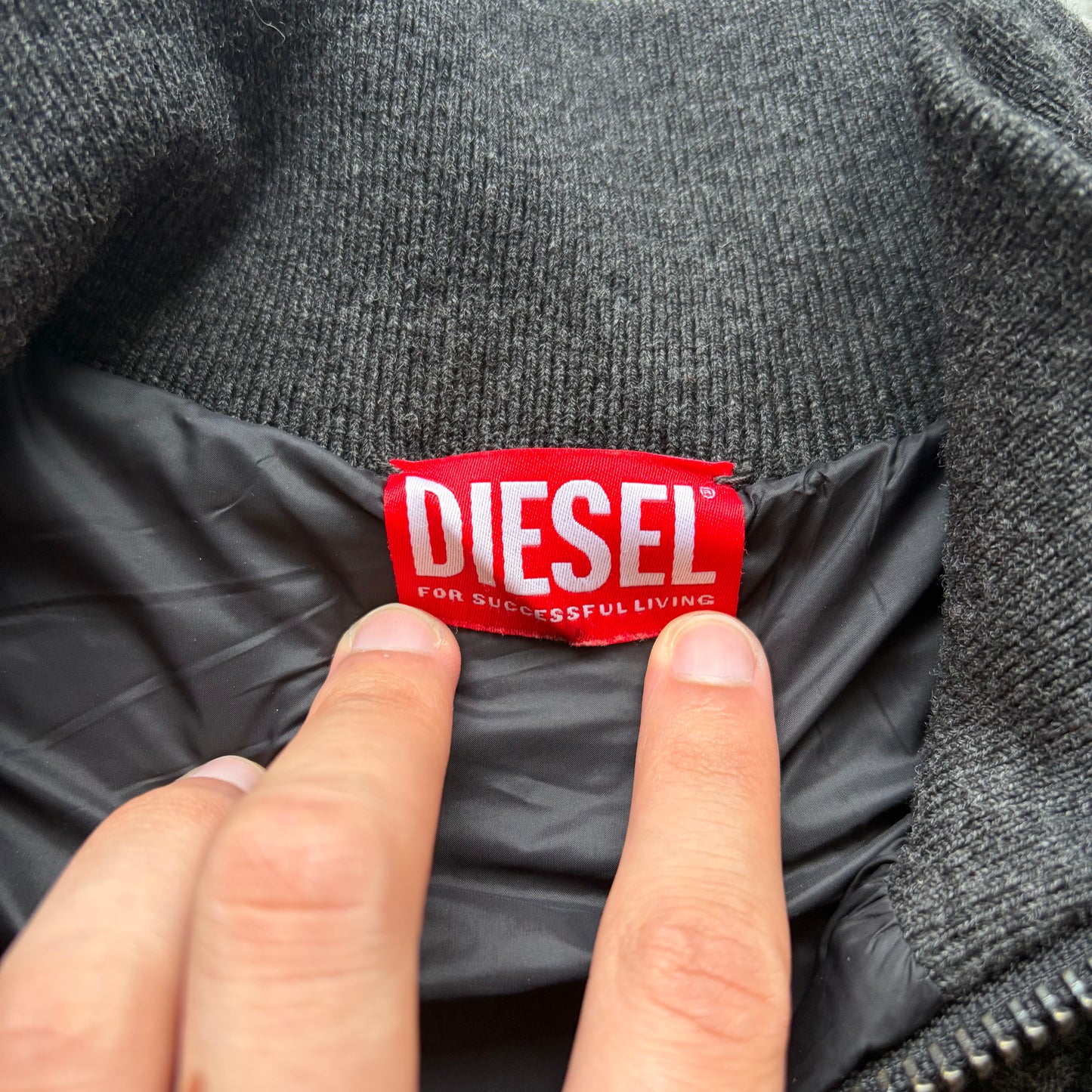 Diesel Knit Paneled Jacket (M)
