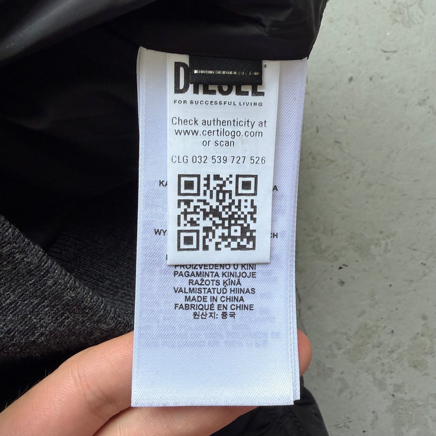 Diesel Knit Paneled Jacket (M)