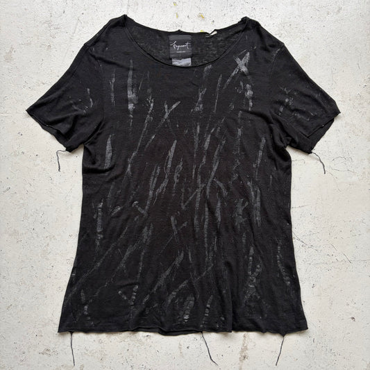 Fagassent By Toshiki Aoki AW14 Black Paint Splatter Short Sleeve (5)