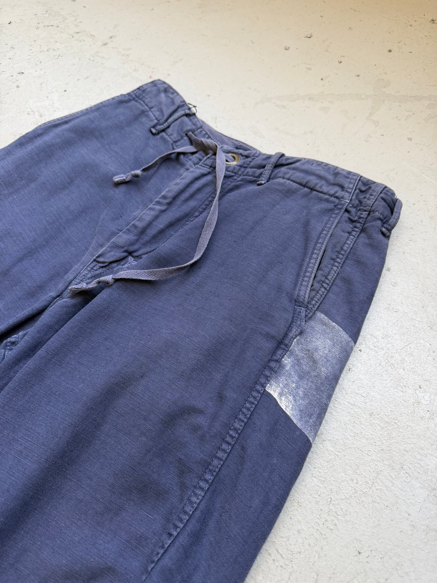 Kapital Block Line Navy Shorts (M)