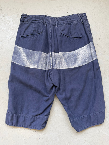 Kapital Block Line Navy Shorts (M)