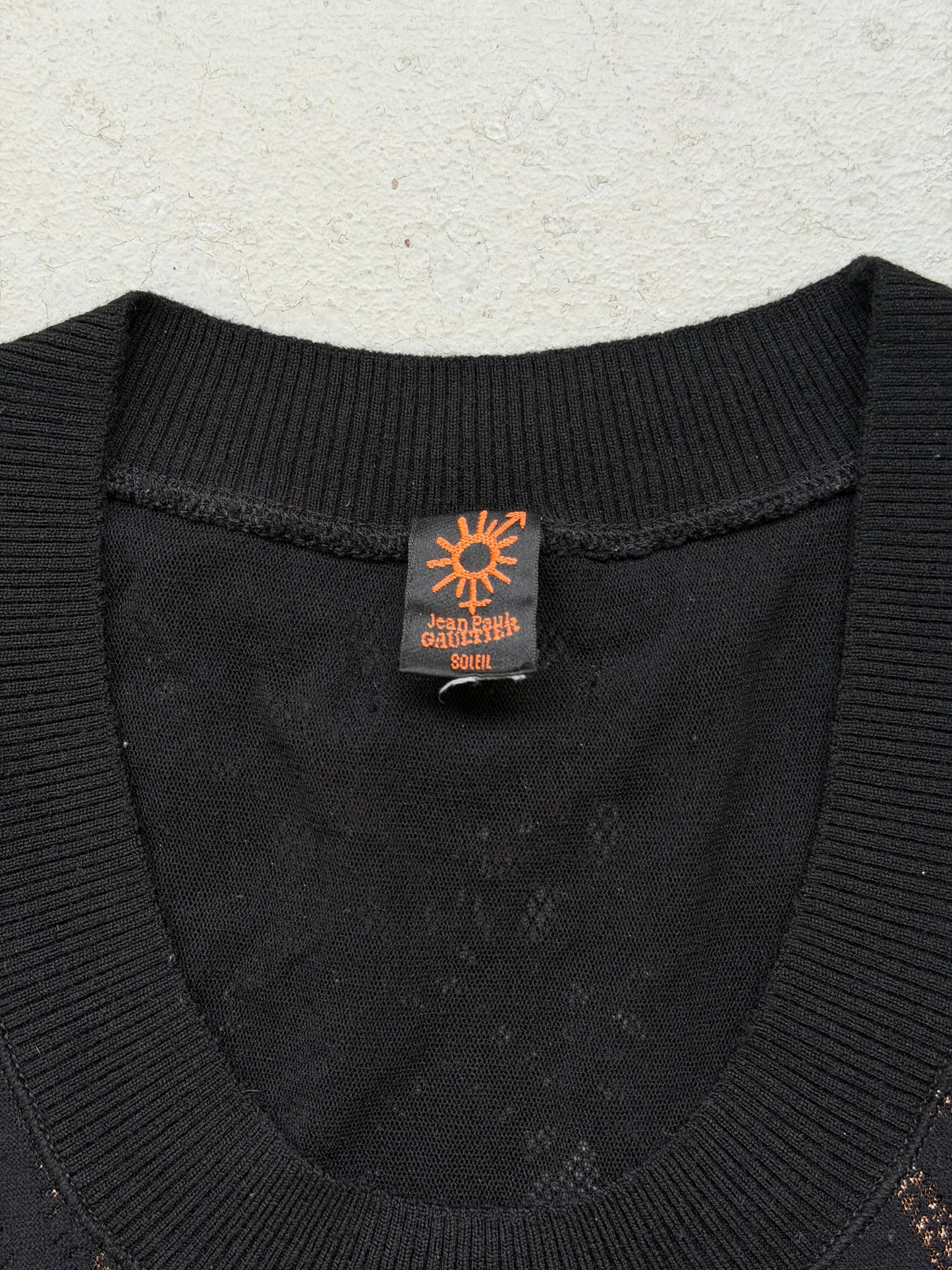 Jean Paul Gaultier Soleil Gold Lining Tank (S)