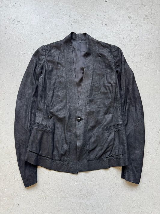 Rick Owens FW09 Crust Leather Blazer (S)