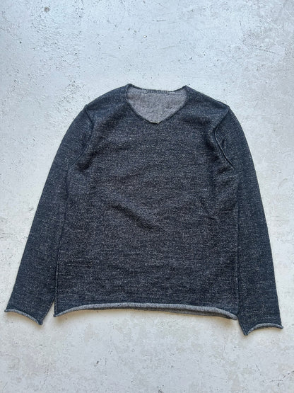 Kazuyuki Kumagai Attatchment Cotton Mohair Blend Sweater (2)