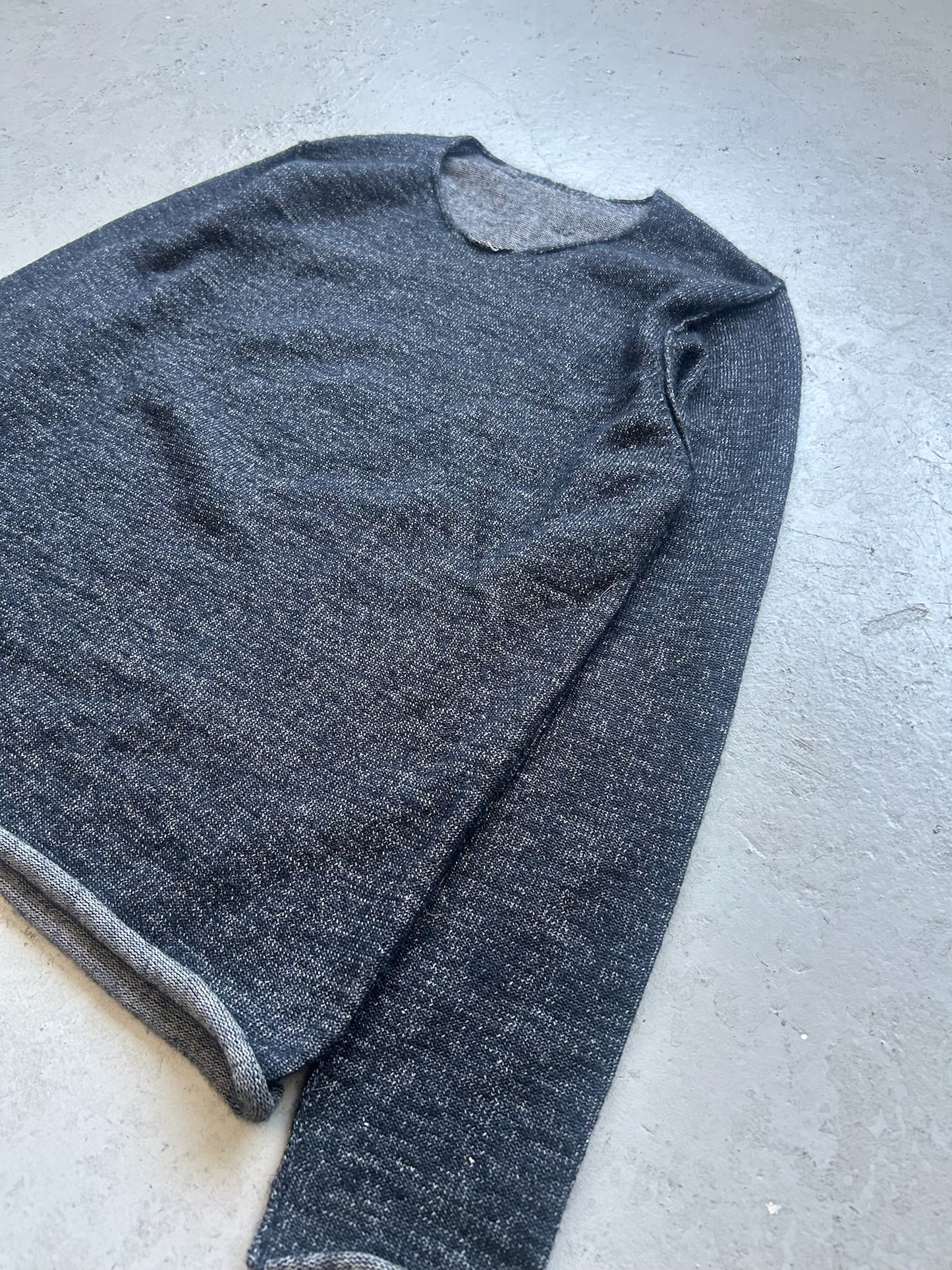 Kazuyuki Kumagai Attatchment Cotton Mohair Blend Sweater (2)