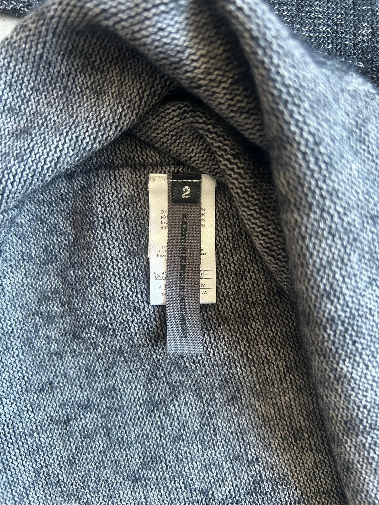Kazuyuki Kumagai Attatchment Cotton Mohair Blend Sweater (2)