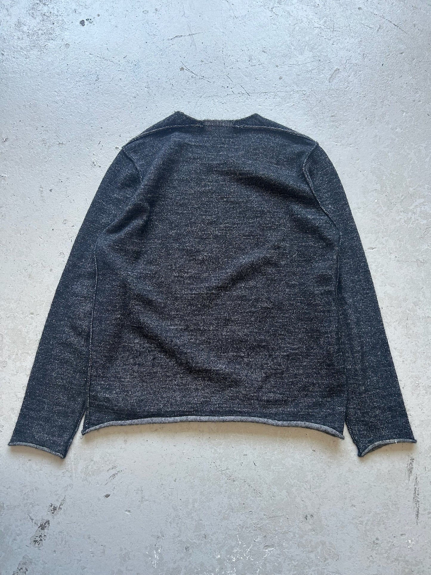 Kazuyuki Kumagai Attatchment Cotton Mohair Blend Sweater (2)
