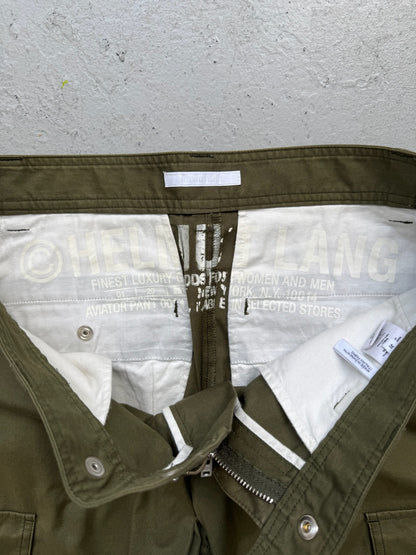 Helmut Lang Olive Astro Pants (31)