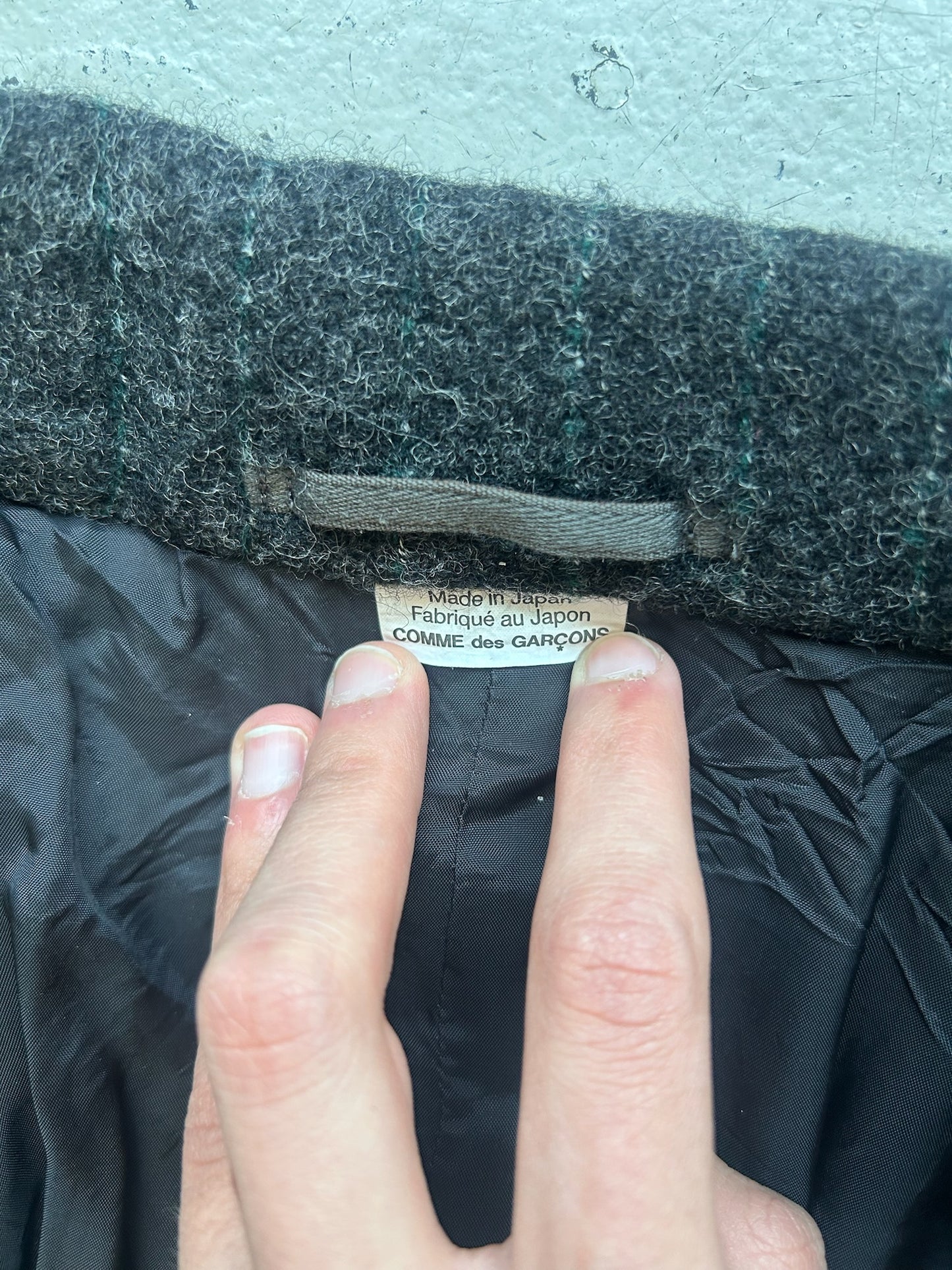 Comme Des Garcons Homme Deux 2023 Wool Pin Stripe Blazer (XL)